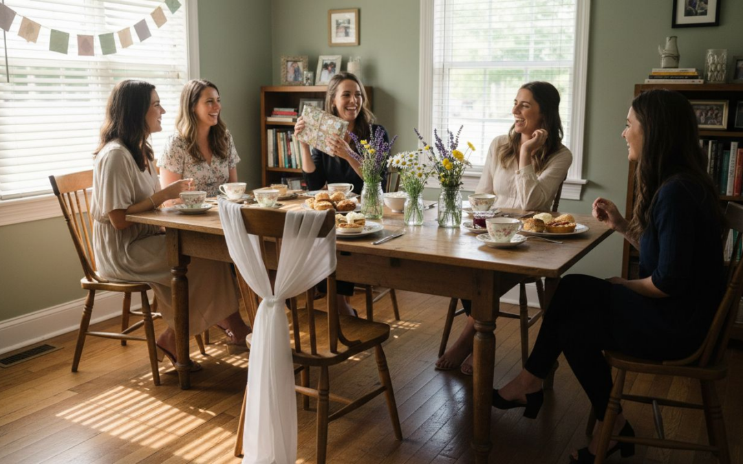 Friends host elegant, budget bridal shower