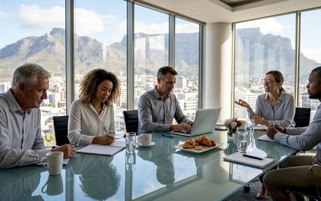Professionals planning event above Cape Town