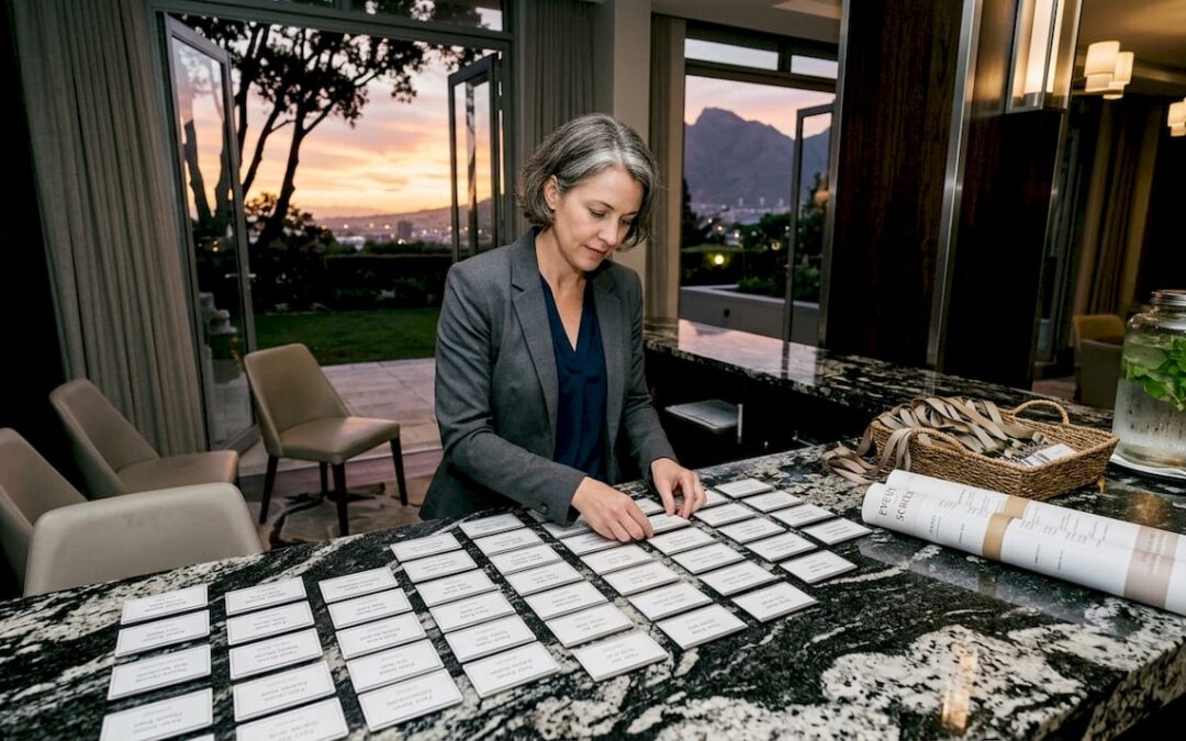 Cape Town event venue interior with coordinator