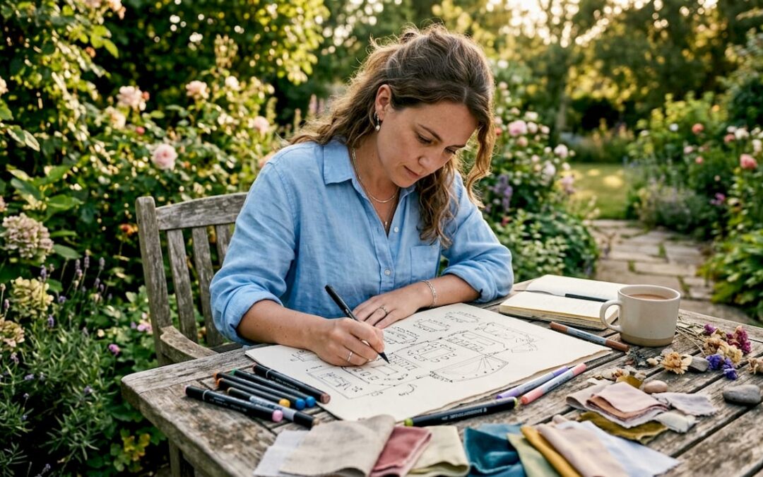 Event planner designing creative event layout