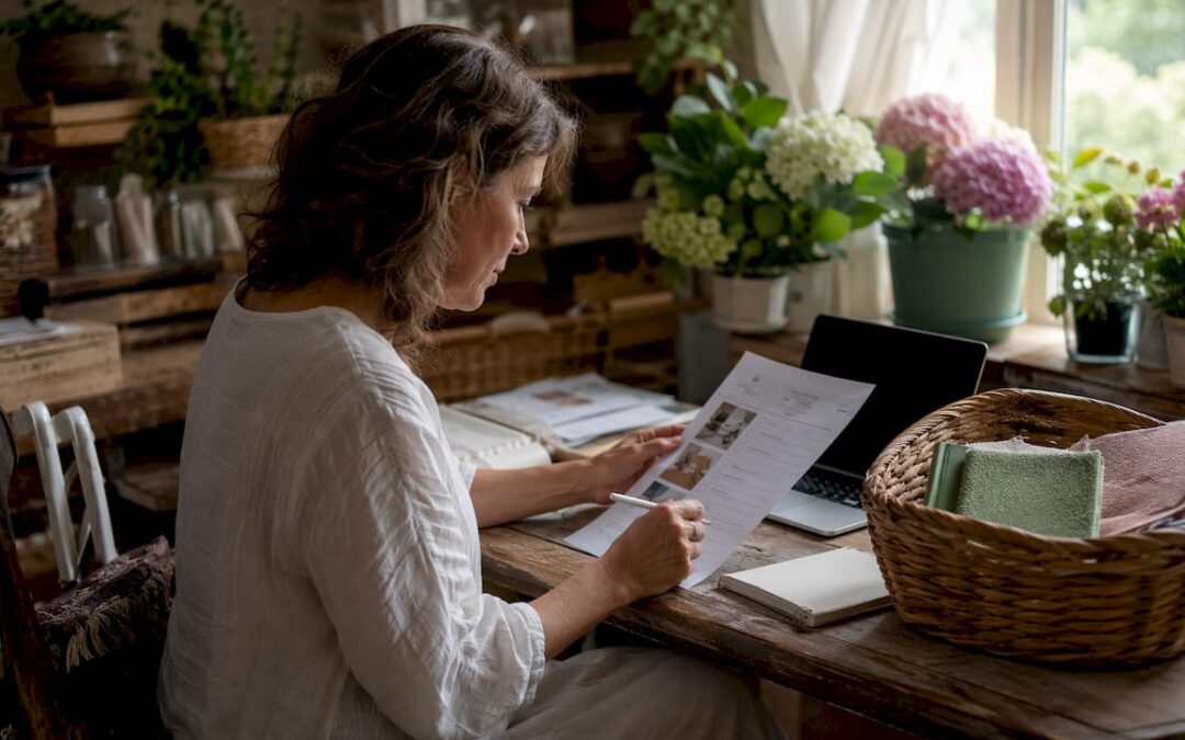 Host reviewing private celebration checklist