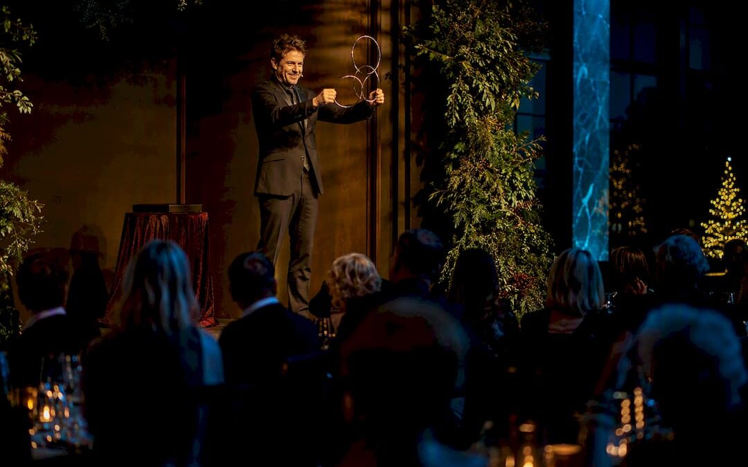 Corporate Christmas party stage performance