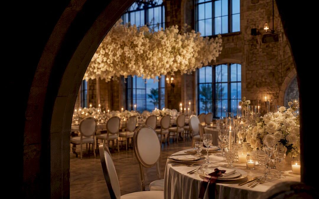 Coherent luxury wedding reception design