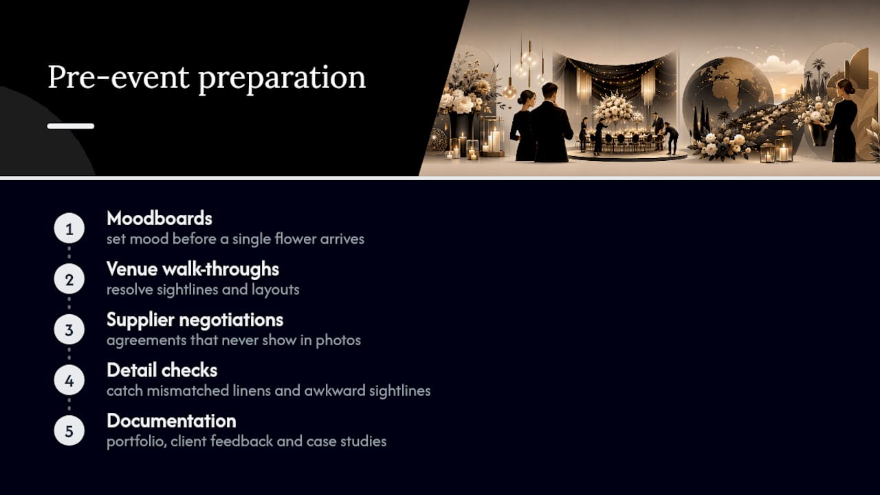 A first-person view from Winelands Function — overview diagram